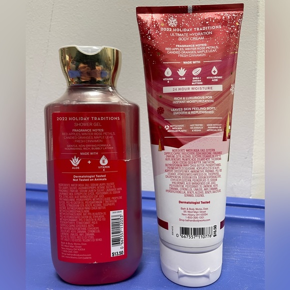 New Sealed Winter Candy Apple Shower Gel & Ultimate Hydration Body Cream Lotion - Picture 2 of 4